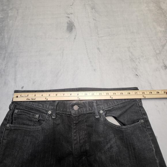 Levis 559 Jeans Mens 35x31 Black Straight Leg Denim Comfort Stretch Mid Rise - Picture 8 of 10